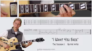 Learn how to play the "I Want You Back" Jackson 5 Guitar Intro