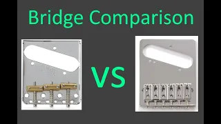 Telecaster Bridge Comparison - Modern vs Vintage