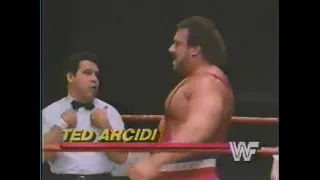 Hillbilly Jim & Ted Arcidi vs Studd & Bundy   Championship Wrestling April 26th, 1986