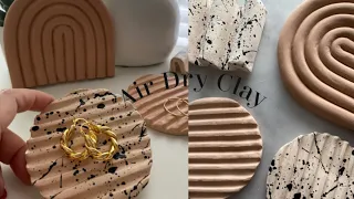 Easy Aesthetic air dry clay ideas projects for beginners | Best Air Dry Clay ideas| 지점토 트레이 만들기