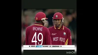 ICC champions trophy 2004 final WI vs England | most thrilling finish|  Tail enders finish