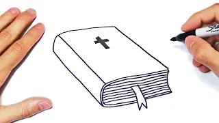 Cómo dibujar La Biblia | Dibujo de La Santa Biblia