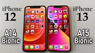 iPhone 13 vs iPhone 12 Speed Test 🔥| Big Difference? A14 Bionic vs A15 Bionic (HINDI)