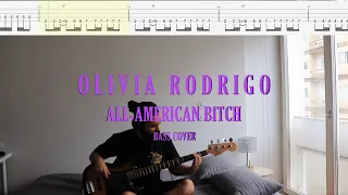 Olivia Rodrigo // all-american bitch [Bass Cover + Tabs]