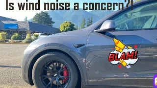 Tesla Model Y performance road noise at highway speed.