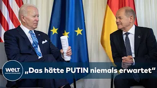 BIDEN zu SCHOLZ: „Du hast einen hervorragenden Job gemacht, wir danken dir dafür“ | G7-GIPFEL