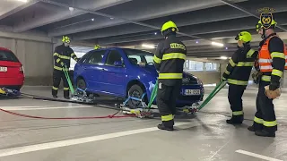 Výcvik v novém parkovacím domě v Českých Budějovicích