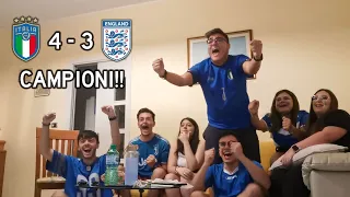 REACTION RIGORI ITALIA - INGHILTERRA 4-3 (d.c.r.) SIAMO CAMPIONI D'EUROPAA!!!!