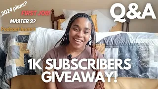 1K Subbies Giveaway | 2024 Plans | Answering Most Frequently Asked Questions