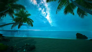 Tropical Night Bossa Nova Ambience with Relaxing Ocean Waves & Romantic Brazilian Bossa Nova Music