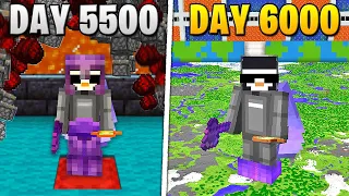 I Survived 6,000 Days in HARDCORE Minecraft...