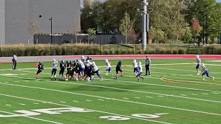 Zekes run to the goal line @ Under Armour stadium in 39-0 Win