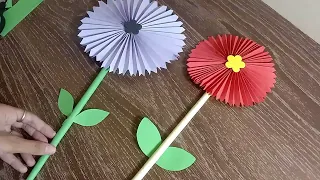 Paper Flower Crafting in very easy way | Kids Paper Crafting | Paper Flower Crafting Easy For Kids