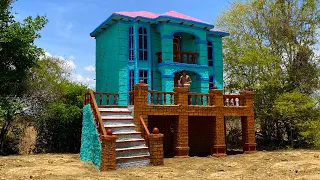 Build Most Creative Three-Story Mud Tiny House [part 2]