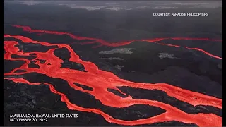 Spectacular! Fresh drone video shows Hawaii volcano erupting for first time in nearly 40 years