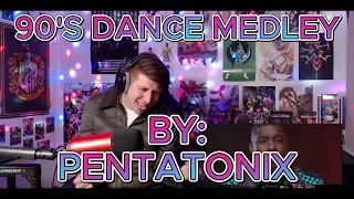 I CAN'T STOP DANCING!!! Blind reaction to Pentatonix - 90s Dance Medley