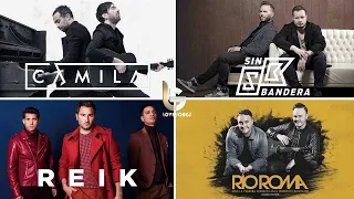 Baladas Romanticas de SIN BANDERA, CAMILA, REIK y RÍO ROMA EXITOS Sus Mejores Canciones