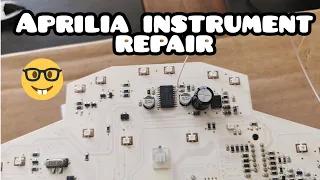 Instrument cluster repair on my Aprilia ETV1000 Caponord 2001