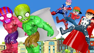 Evolution of TEAM ZOMBIE VS Evolution of TEAM superheroes Transformation - Scary Teacher Avengers