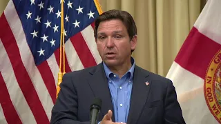 Gov. DeSantis speaking at Tampa Bay History Center