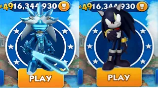 Sonic Dash - Metal Silver Sonic VS Captaine Shadow _ Movie Sonic vs All Bosses Zazz Eggman