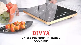 DIVYA Premium Infrared Cooktop with Grill | Multifunctional Induction Plate | All Utensil Usable