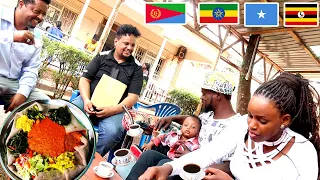 I Took My Wife & Son To 🇪🇷Eritrean, 🇪🇹Ethiopian, 🇸🇴Somali Restaurant And She Tried Njera.