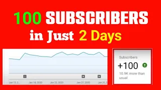 How to get First 100 Subscribers in just 2 - Days (Real ) | Get Real 100 Subscribers Free