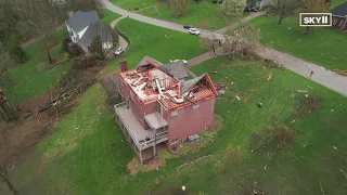 Storm damage across Kentucky, Indiana from possible tornado