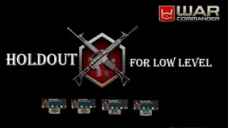 War Commander: Holdout All Base I, II, III & Bonus For Low Level.