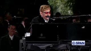 Elton John sings Tiny Dancer at Biden White House