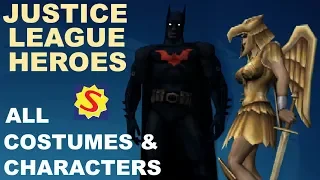 All Costumes & Unlockable Characters - Justice League Heroes