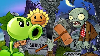 РАСТЕНИЯ против ЗОМБИ или PLANTS vs ZOMBIES. Серия 4: Ночная атака зомби