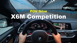 2022 BMW X6M Competition POV drive