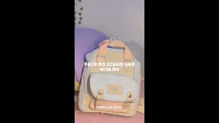 🧸✨ shorts: 🫧🌷pack my school bag with me 🎀🎧