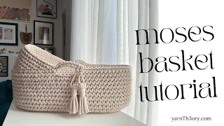 DIY Moses Basket | crochet tutorial