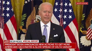 SPECIAL REPORT: President Biden on next steps in COVID-19 pandemic