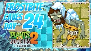 Frostbite Caves Day 24 Walkthrough | Plants Vs Zombies 2