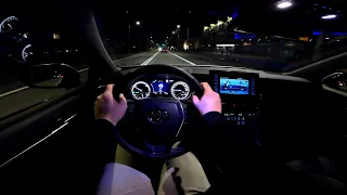 2022 Toyota Camry [ 2.5l hybrid 218hp e-CVT ] Night POV Test Drive