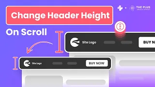 How to Create Shrinking Header Effect in Elementor - Change Height on Scroll