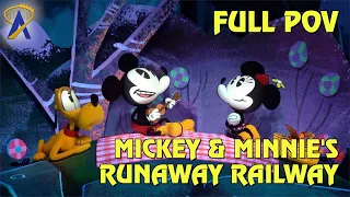 FULL POV - Mickey & Minnie's Runaway Railway at Disney's Hollywood Studios