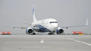 Первый рейс NordStar в аэропорту Челябинска. Boeing 737-800