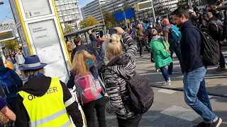 Corona Demonstration Berlin Alexanderplatz 25.10.2020