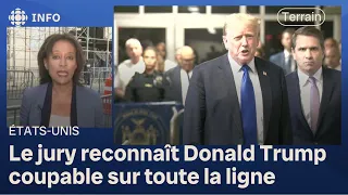 Donald Trump coupable de 34 accusations criminelles