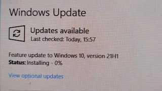 Feature Update to Windows 10, version 21H1 from version 20H2