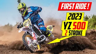 Riding a 2023 YZ500 2 Stroke for the FIRST Time!