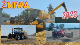 PIERWSI WE WSI😎 jęczmień ozimy pod kose✔️ żniwa 2023 rozpoczęte🌾 3x NH i Zetor💪