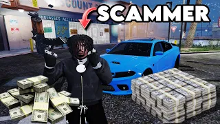 I SPENT 24 HOURS AS A SCAMMER IN GTA 5 RP...