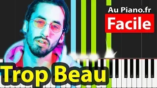 Trop Beau - Lomepal - Jeannine Piano Facile Cover Synthesia