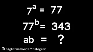 Mathematical Olympiad | Solve for ab | Math Olympiad Preparation | @highermaths